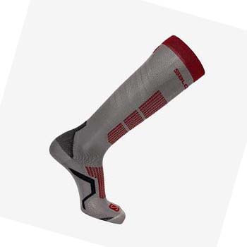 Salomon S/PRO Erkek Çorap Gri Kırmızı | TR 2937VRW